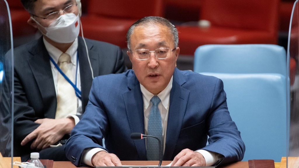 中国常驻联合国代表张军：佩洛西访台是危险的挑衅行为