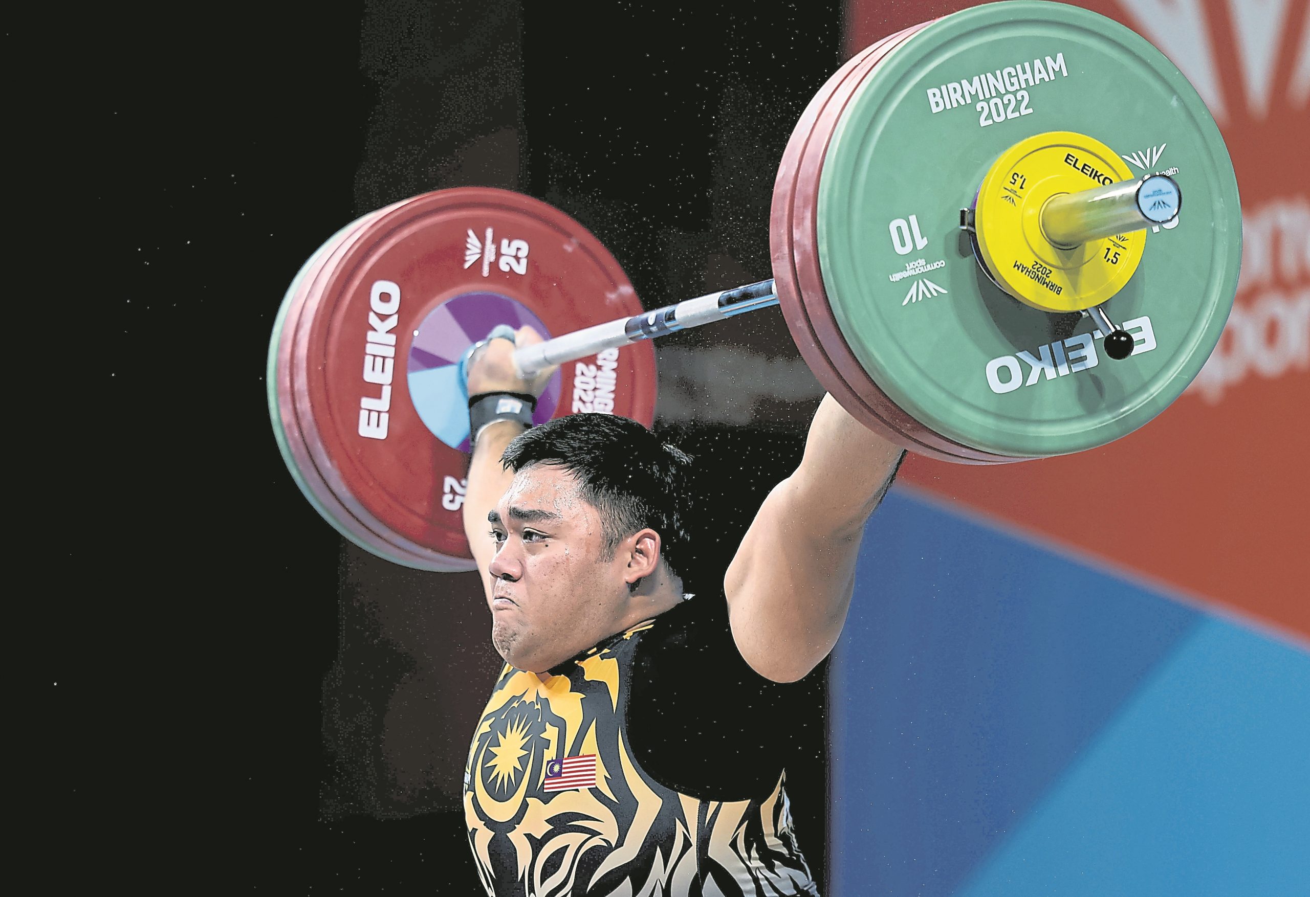 共运会举重 男子109公斤级 哈菲兹垫底