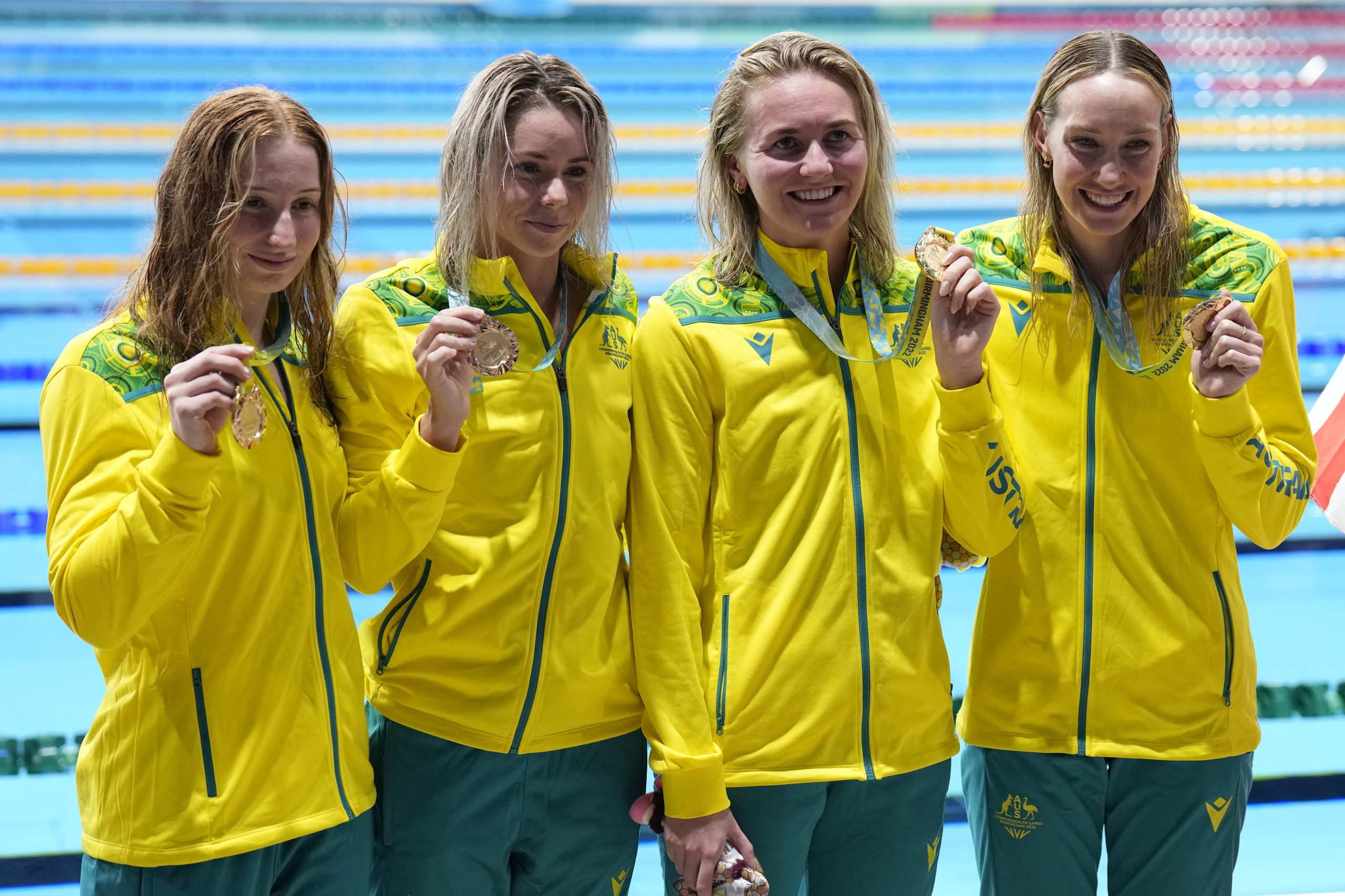 女4X200公尺自由泳5连霸  澳洲破世界纪录摘金