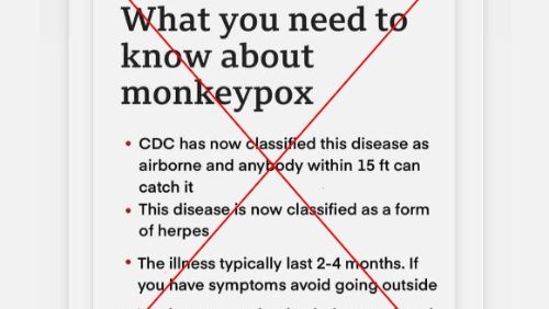 BBC遭伪造信息图 “没发布猴痘是疱疹”