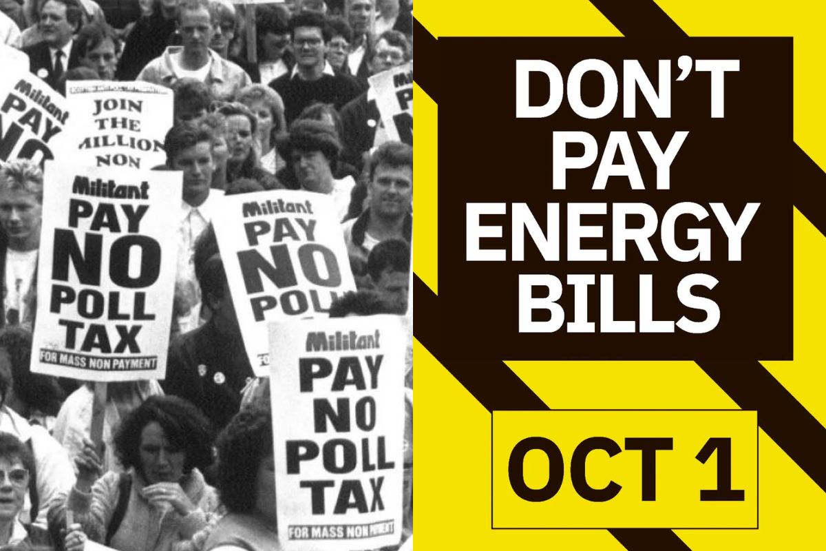 英组织发起10月拒交能源费行动 近10万人网上响应
