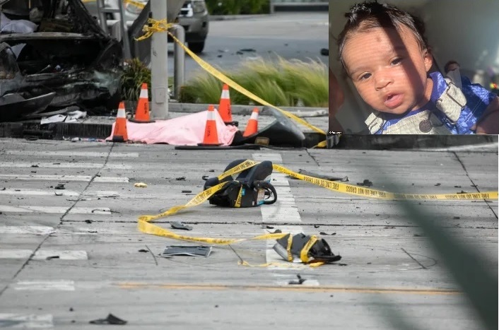 视频／女子飙车闯红灯撞6车爆炸 6死8伤包括孕妇婴儿