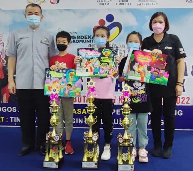 （大北马）“国庆日儿童绘画比赛”，吸引予350各族儿童参与