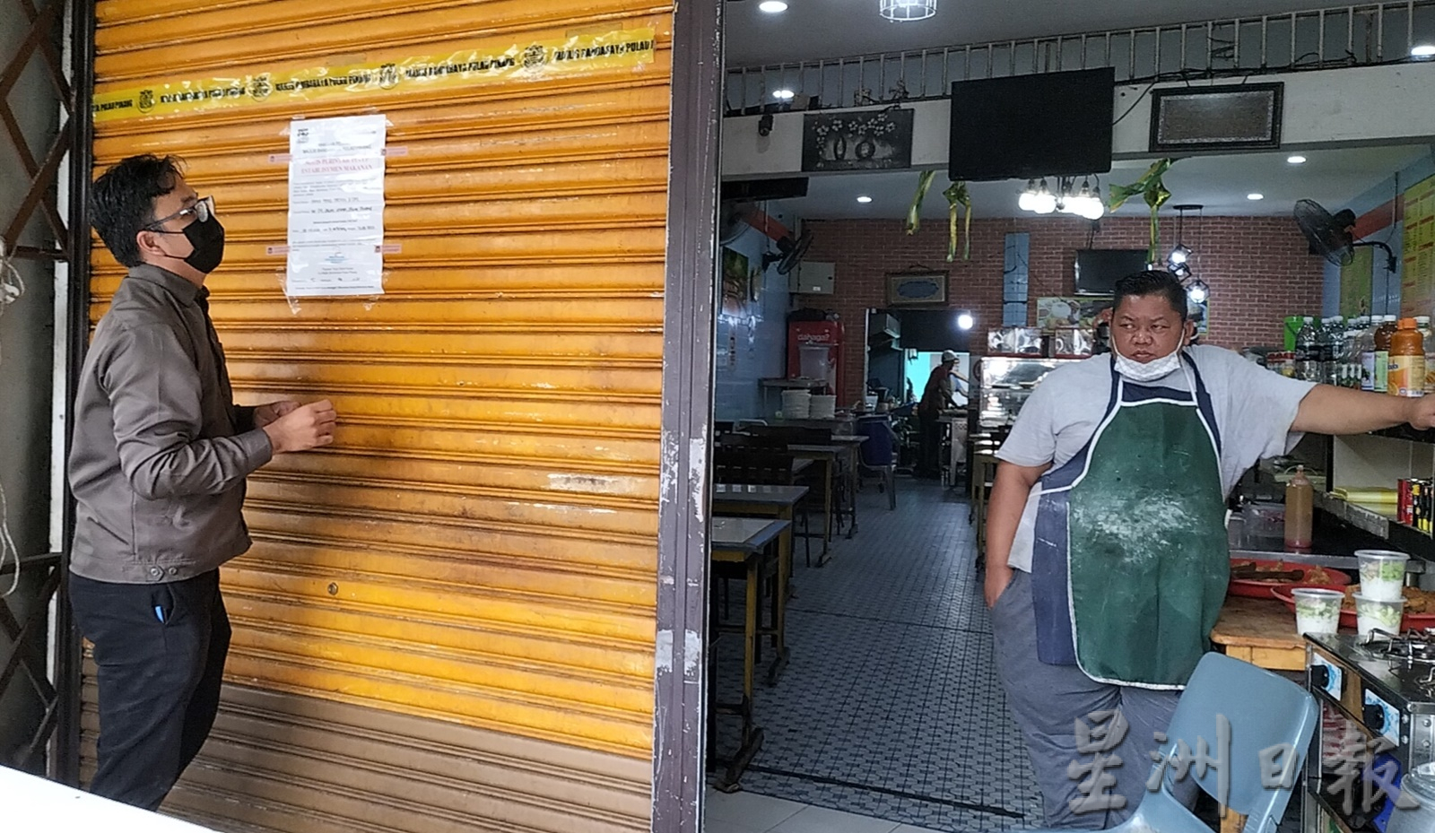 （大北马）马来炸鸡餐馆酱料桶有“小强”乱窜 被市厅下令关2周