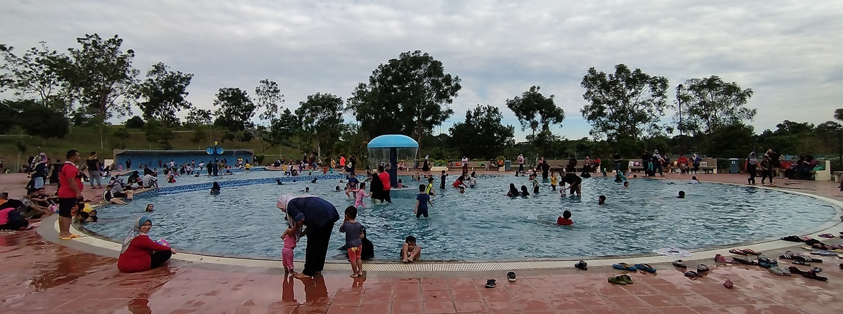 古来太子城城市森林公园浅水池试运，添孩童戏水好去处