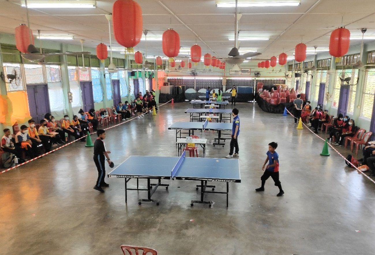NS马口:日叻务县学联乒乓球赛日前在新邦葫芦顶华小举行