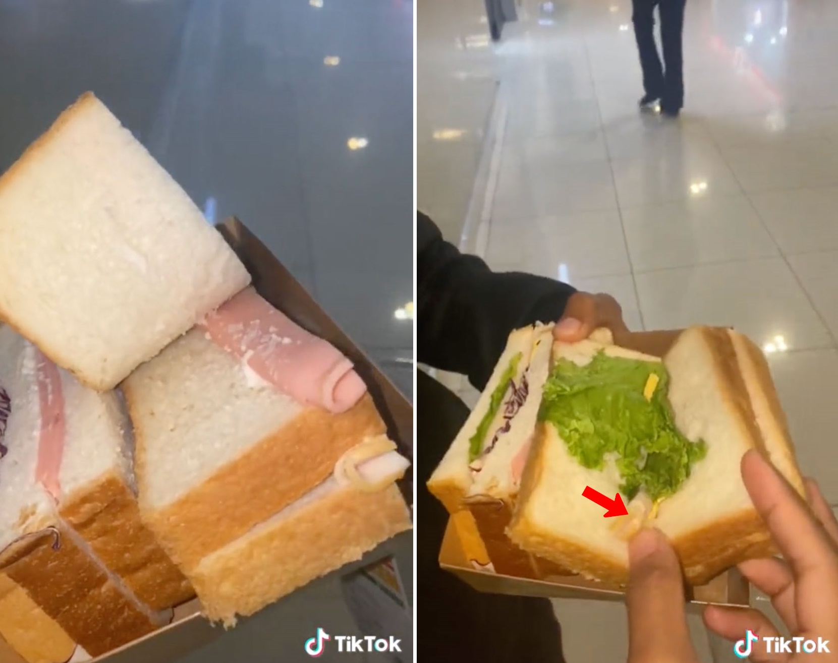 便利店买RM7双火腿三明治 “打开仅一片对折火腿”
