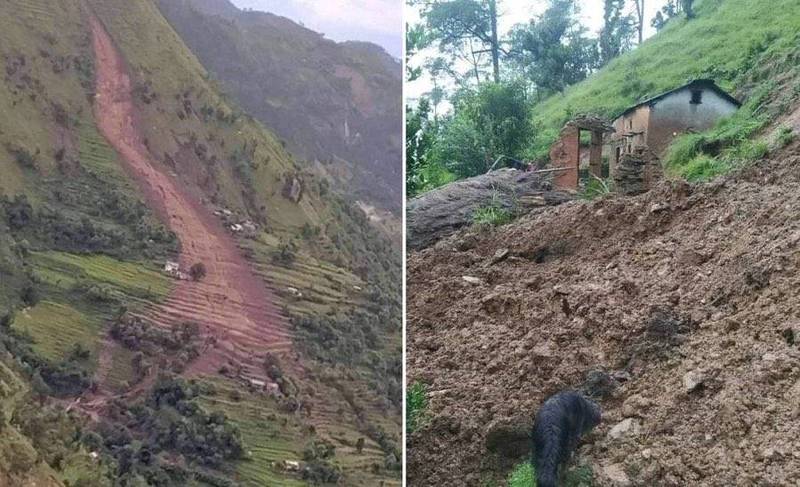 尼泊尔豪雨爆土石流 累计14死、10失踪    