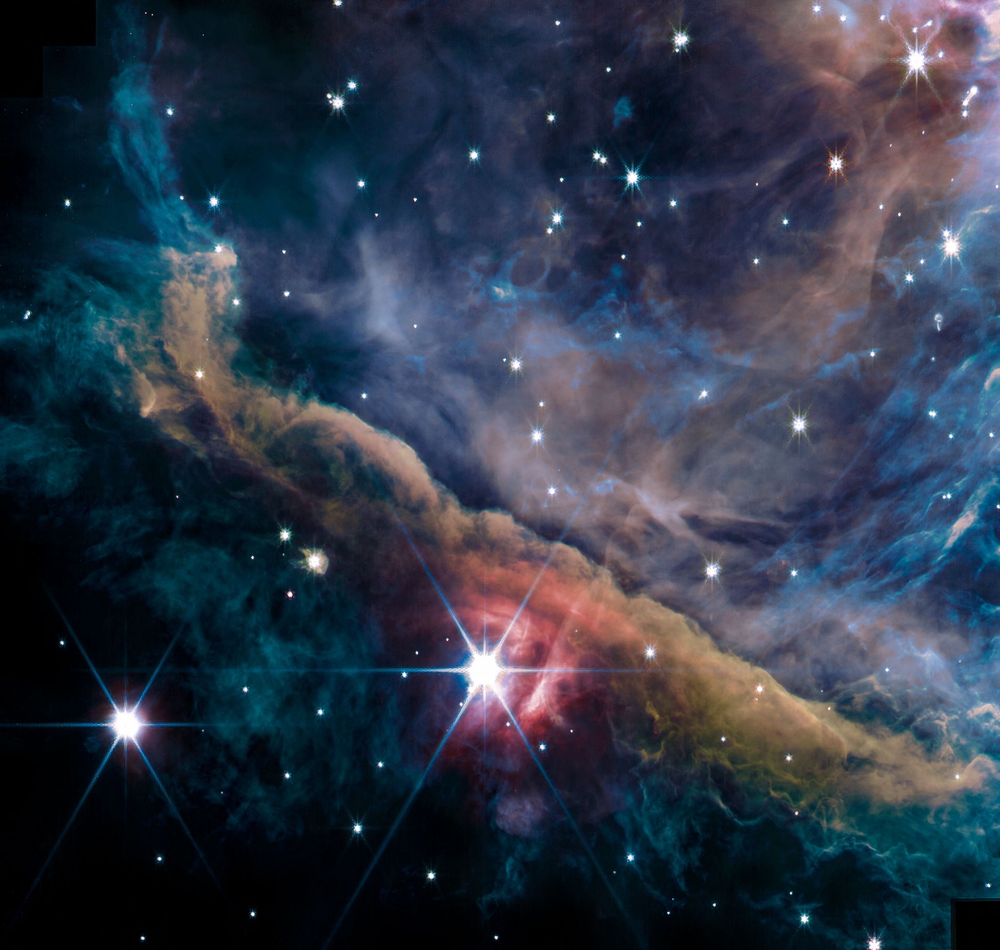 拼盤／韋伯望遠鏡捕捉獵戶座大星雲 揭露恆星誕生細節