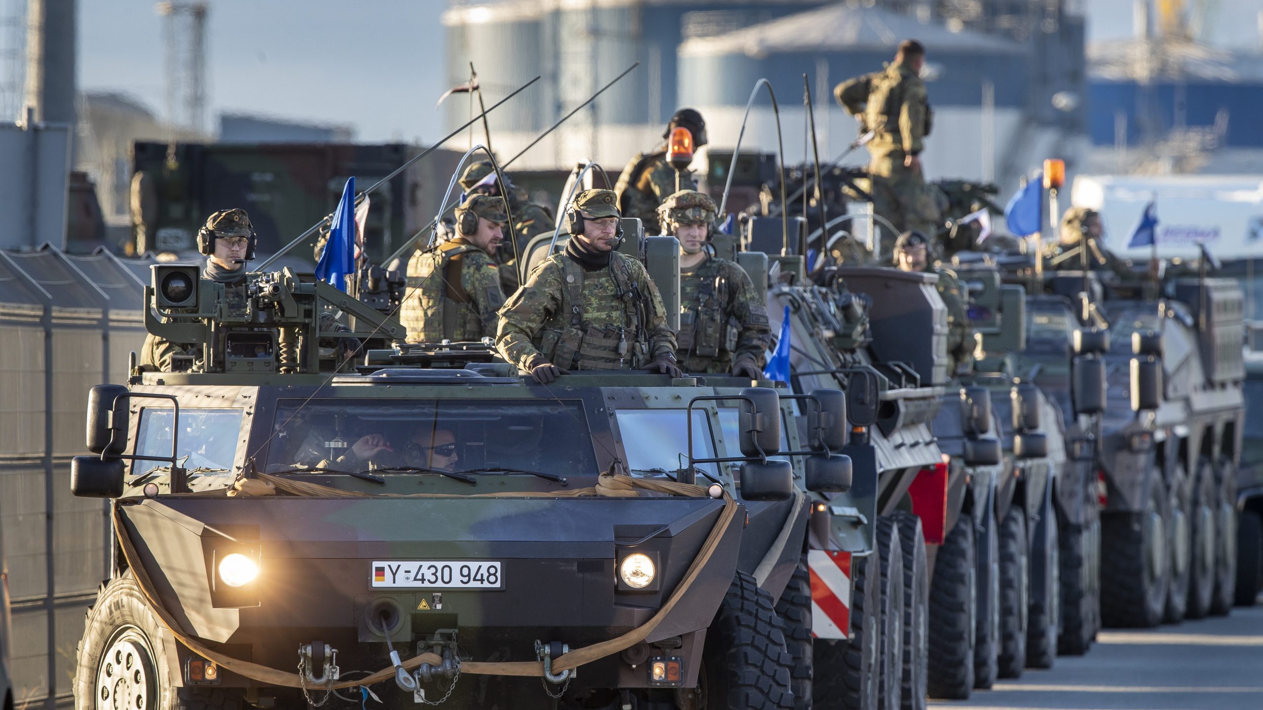 北约加强东翼部署百名德军抵立陶宛- 国际- 带你看世界