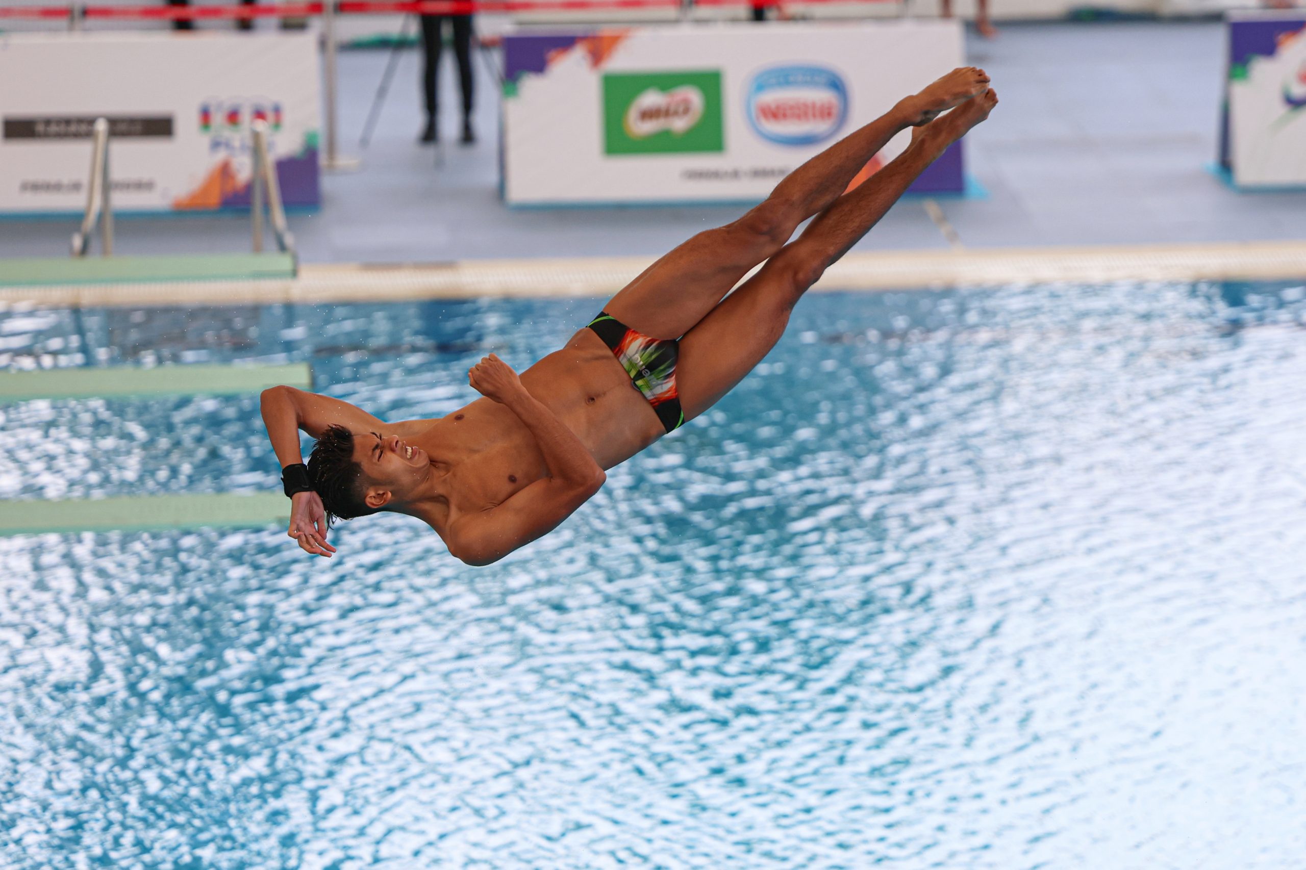 马运会跳水赛| 男3公尺跳板加冕冠军  加布里埃尔收获第2金