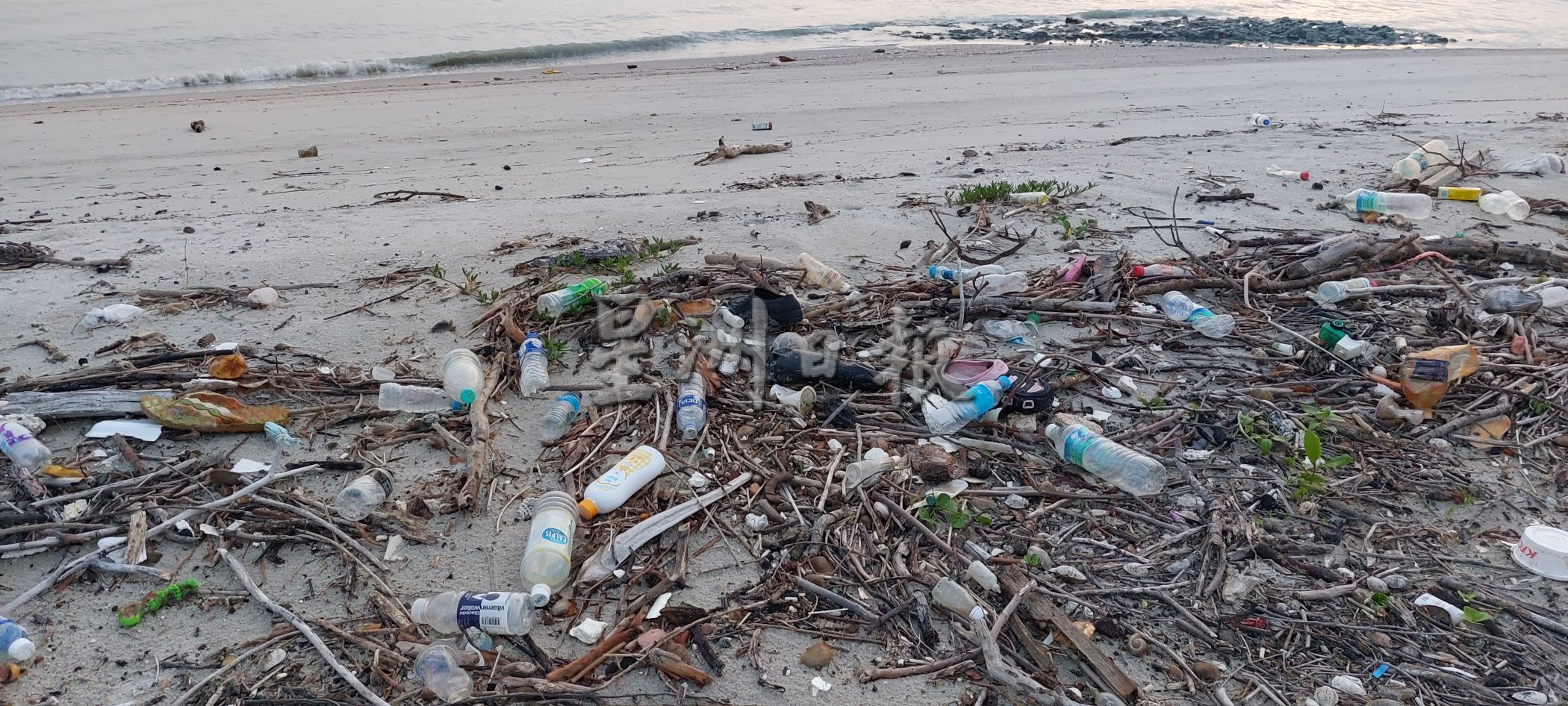 （古城封面主文）填海沙滩被访客蹂躏成处处垃圾