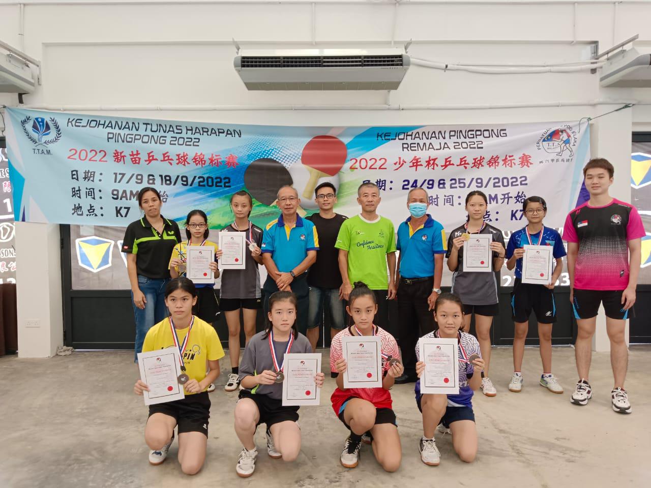 （古城版）2022年少年乒乓个人锦标赛