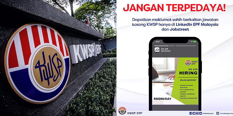 EPF not offering online assistant job at RM200 per day