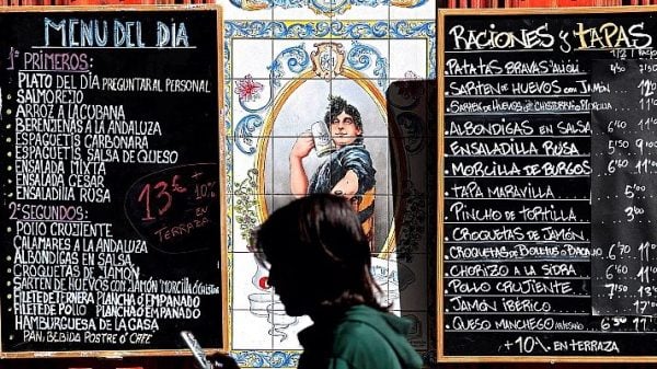 Inflation puts squeeze on Spain’s legendary lunch menu