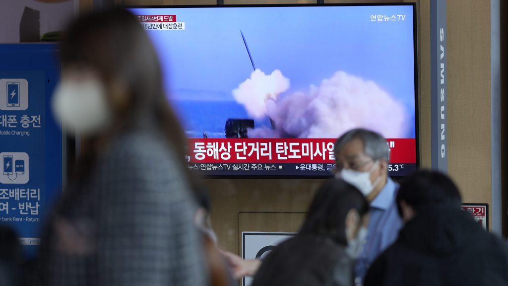 一周内第4次 朝鲜朝东岸发射弹道导弹