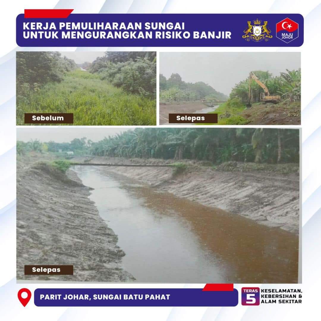柔： 贴文感谢拉文古玛及水利灌溉局  大臣：河流保护降低洪水风险