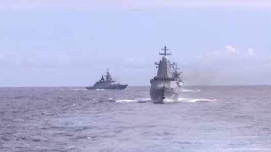 中俄海军编队 首次到阿拉斯加阿留申群岛