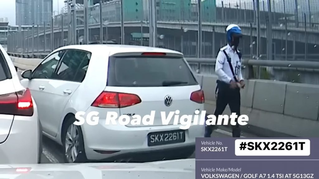 新加坡车、X70用罗里车道超车 大马交警被截停带走问话
