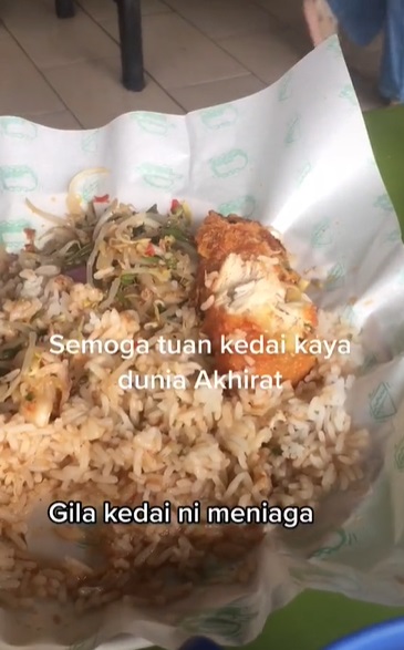 视频 | 马来杂菜饭有鸡有鱼·3人份食物+饮料才RM13！