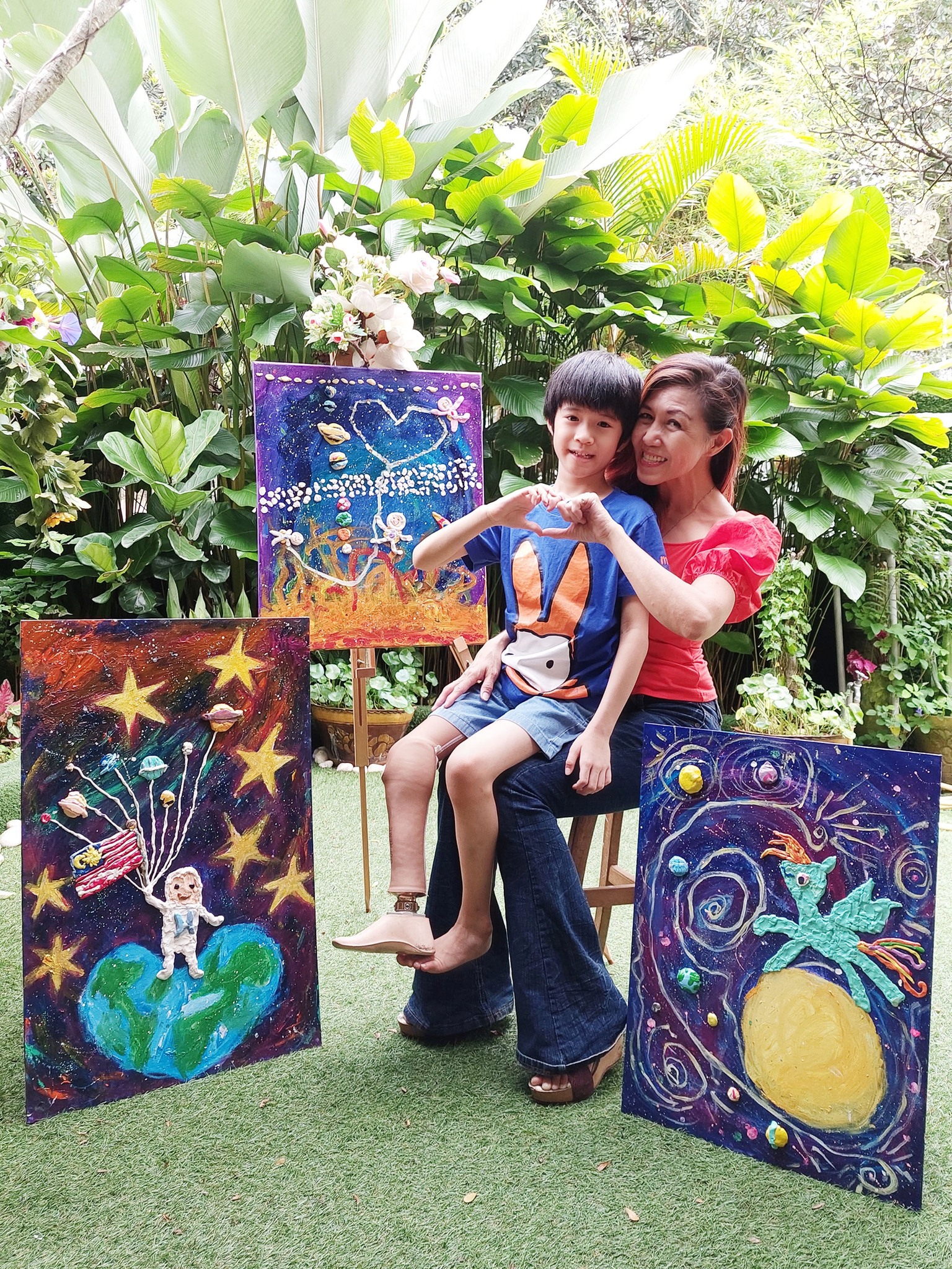 27日在Nilai Spring Resort Hotel 拍卖3特殊儿15画作