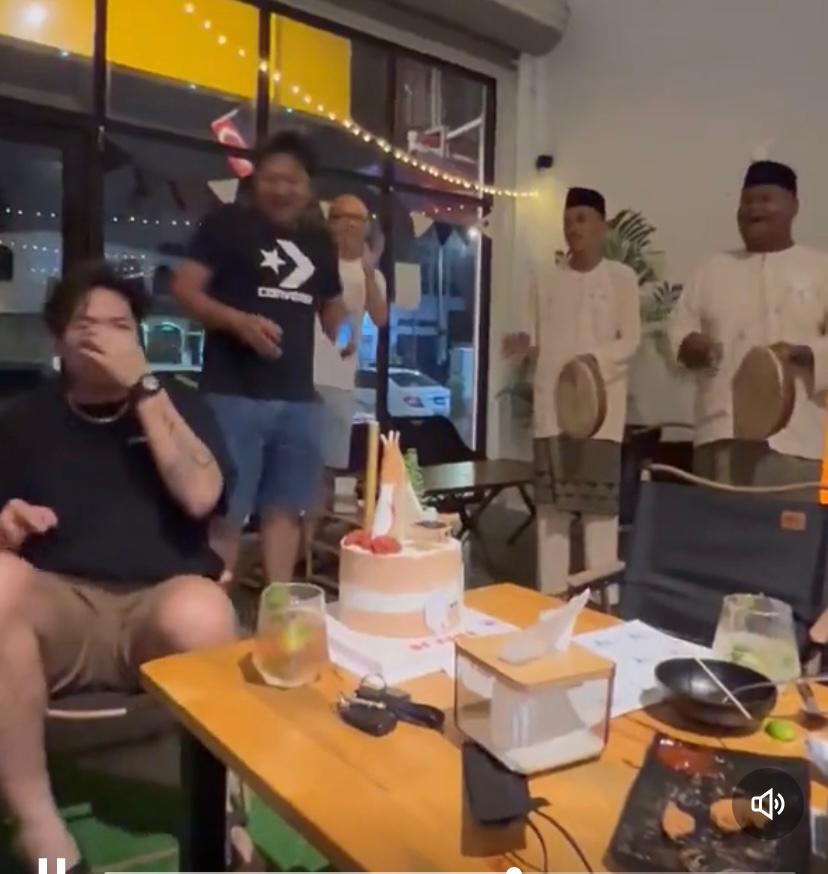 ​马来民族鼓团为华男唱生日歌 网赞“多元文化是好事”