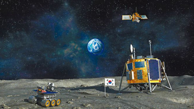拼盘　２图／韩公布太空经济路线图 2032登月2045登火星