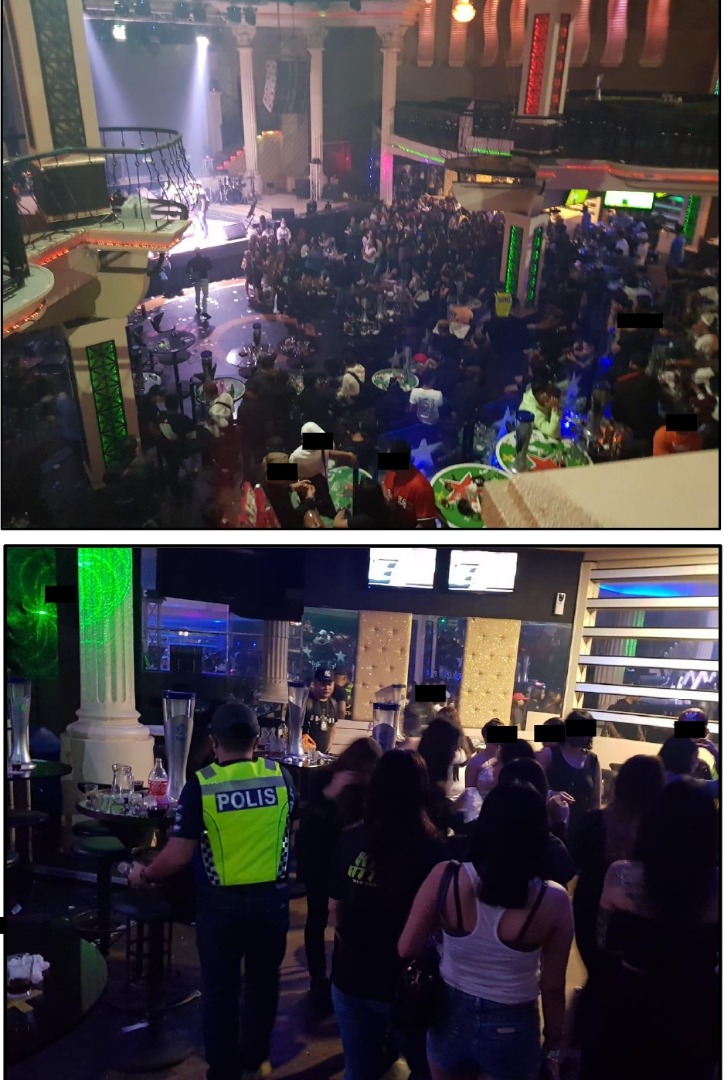 柔：新山一家娱乐中心超时营业，警方逮捕63名人士助查