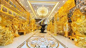 越南商人打造「黄金屋」从里到外镀满黄金