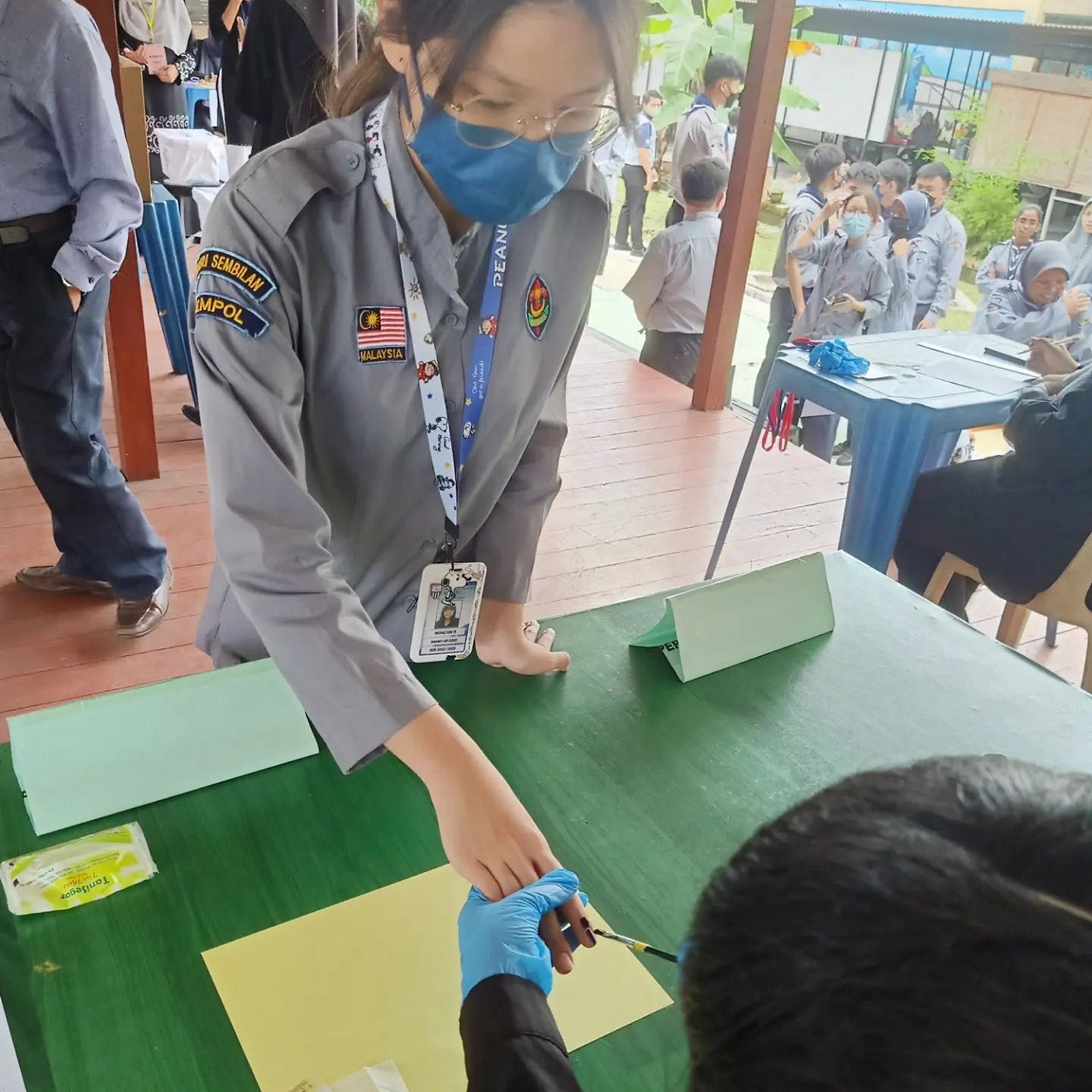 NS马口:配合全国大选，拿督曼梳中学中六班也在校园举行模拟选举
