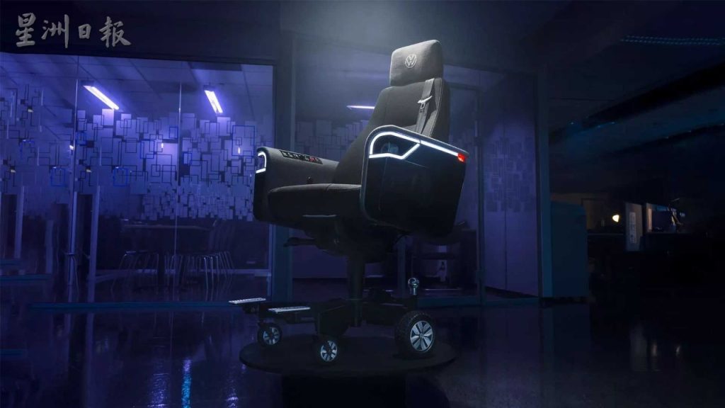 Volkswagen工程师利用汽车科技造了这张办公神椅