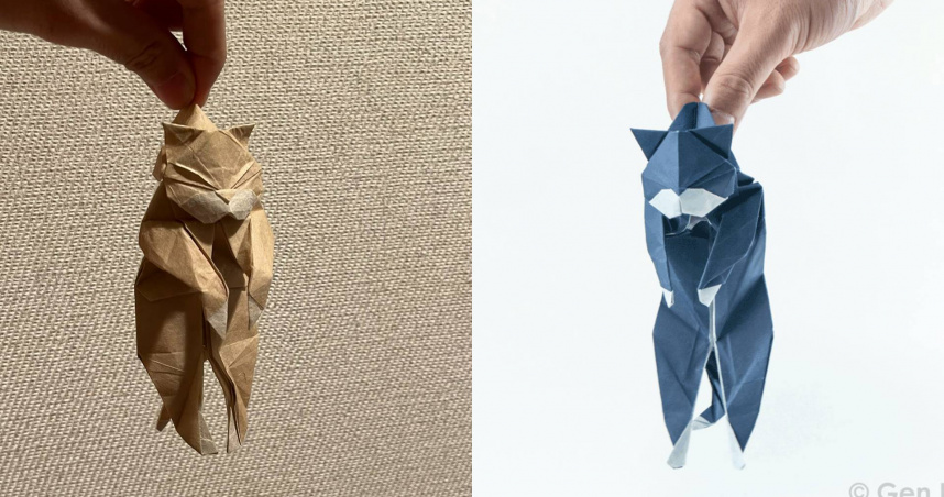 日折纸艺术家创作“抓到恶作剧的喵”　网笑：猫奴必学