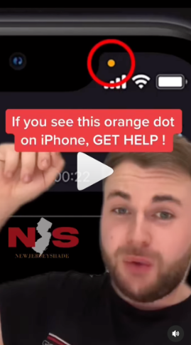 iPhone 橙色圆点不是监视标志
