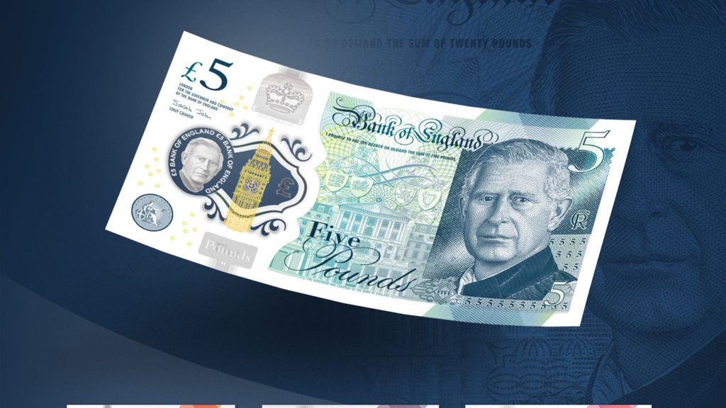 英格兰银行公布查尔斯三世头像新钞设计
