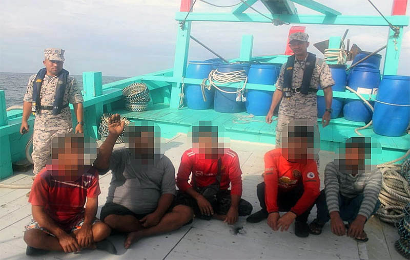 截查渔船雇用非法外劳 海事执法机构捕5外籍渔民