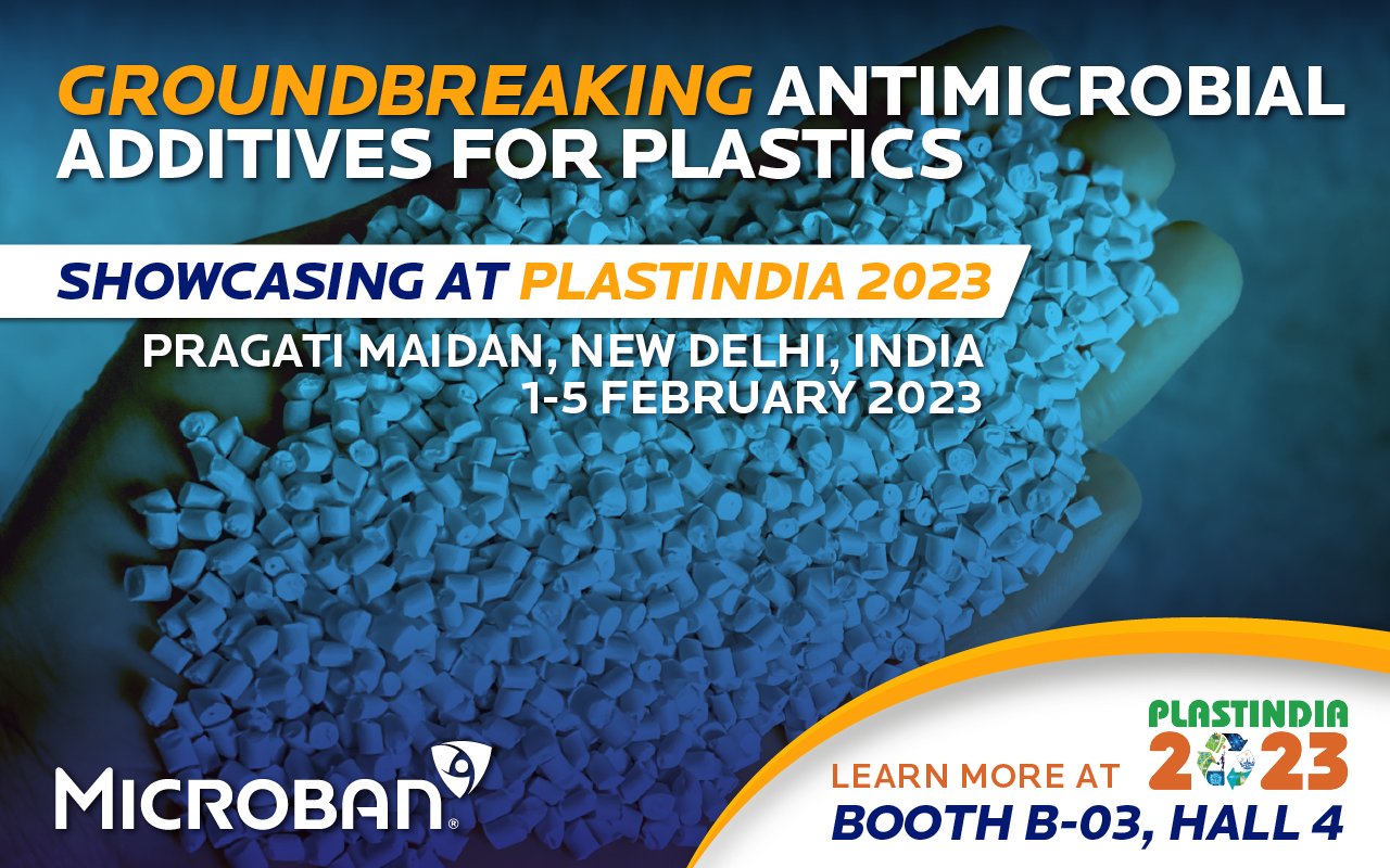 Microban International to showcase ground-breaking technologies for plastics at PLASTINDIA 2023