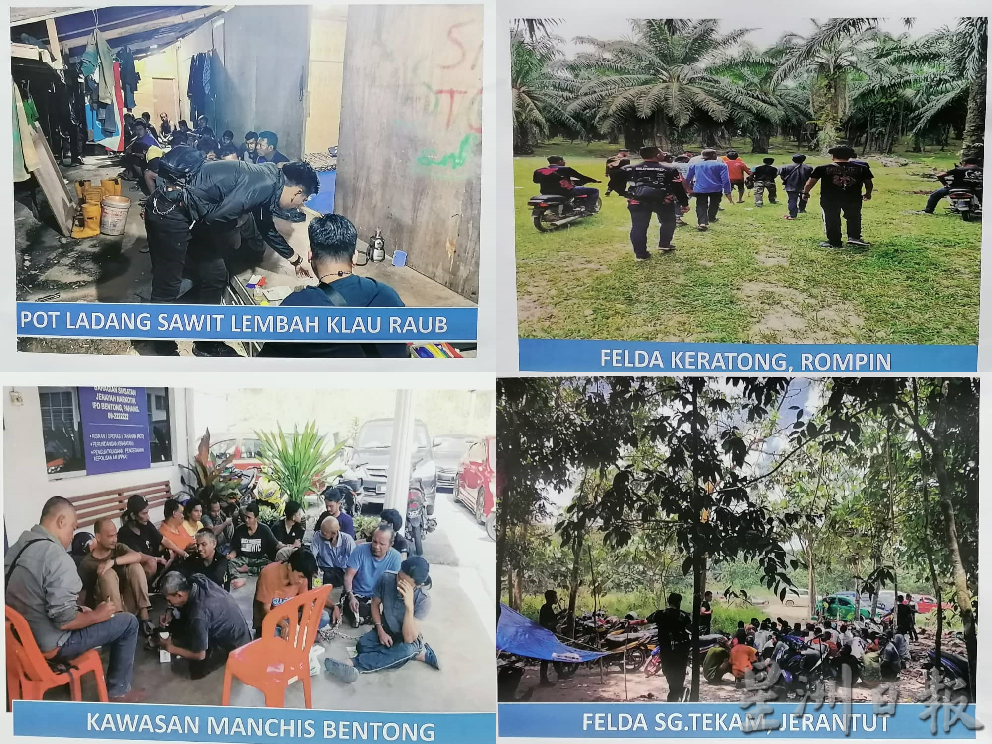 东：彭亨警方展开“过滤行动”，3天捣毁28毒窟捕450吸毒者。