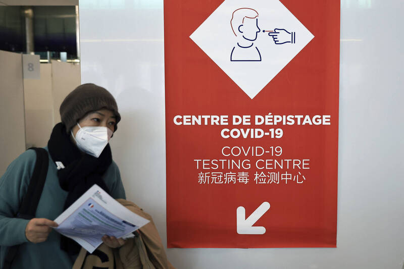中国旅客入境仍需检测 法国延长防疫管制措施