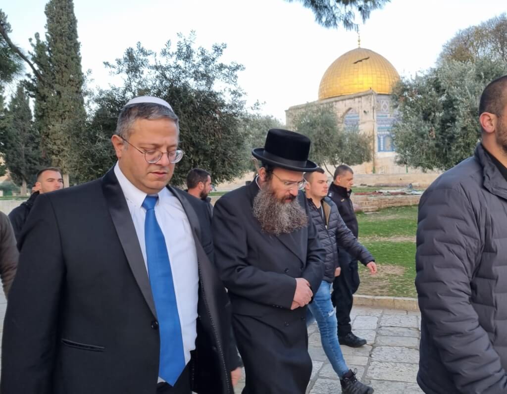 以色列极端主义部长访伊斯兰圣地 巴勒斯坦斥挑衅