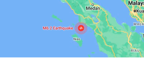 印尼苏门答腊发生6.2级强震