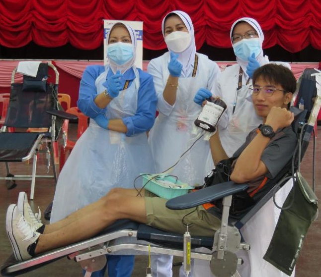 怡保中国精武体育会主办第124次捐血运动
