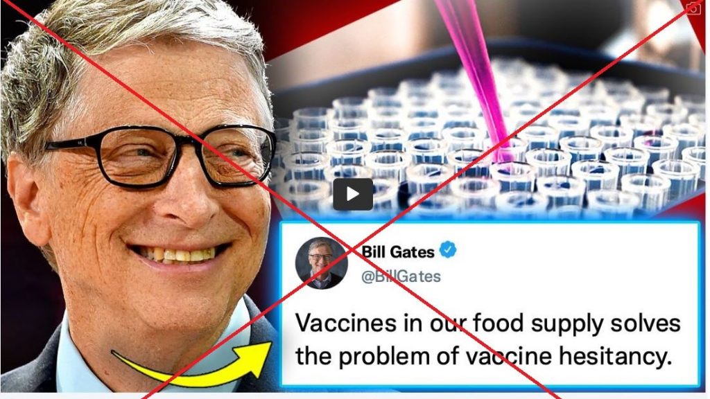 比尔盖茨否认发帖  “没建议疫苗注入食物” 