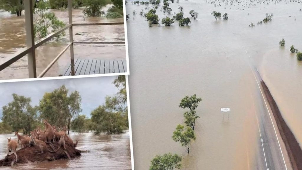 澳洲西部爆发破纪录洪灾 人烟稀少社区孤立待援
