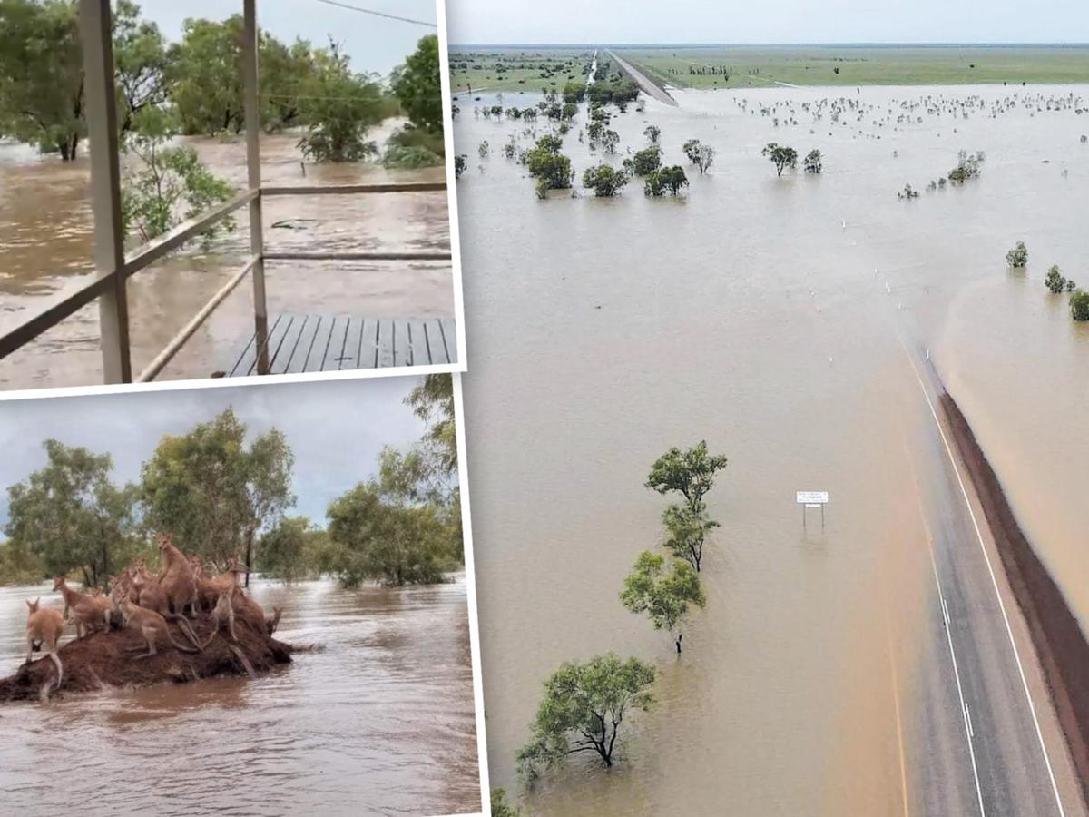 澳洲西部爆发破纪录洪灾 人烟稀少社区孤立待援