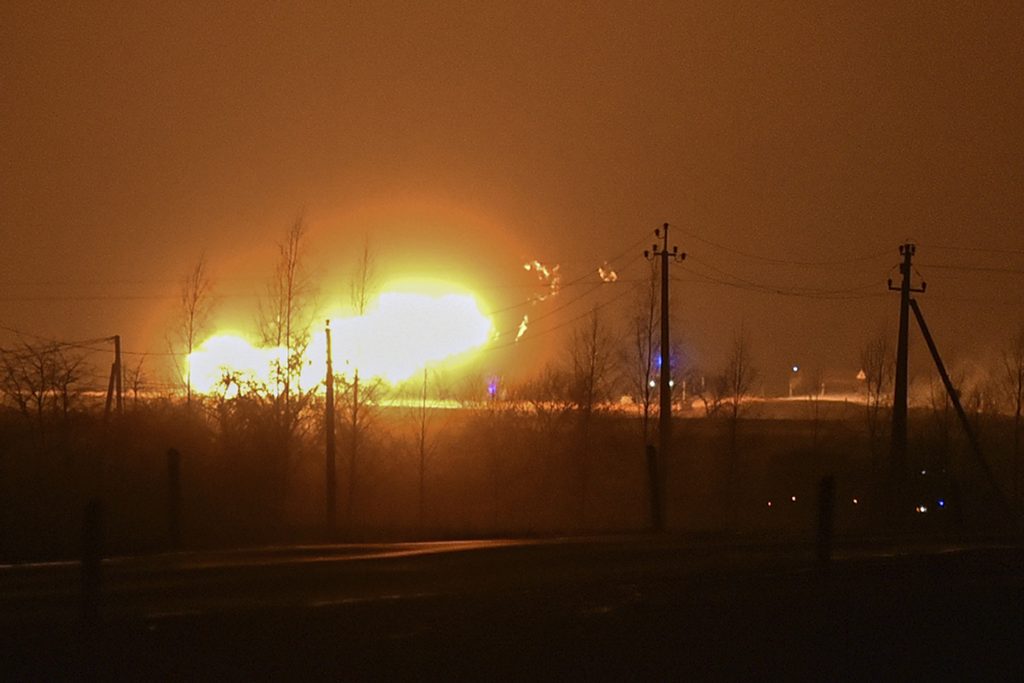 立陶宛天然气管道爆炸  火焰直冲50公尺高 　