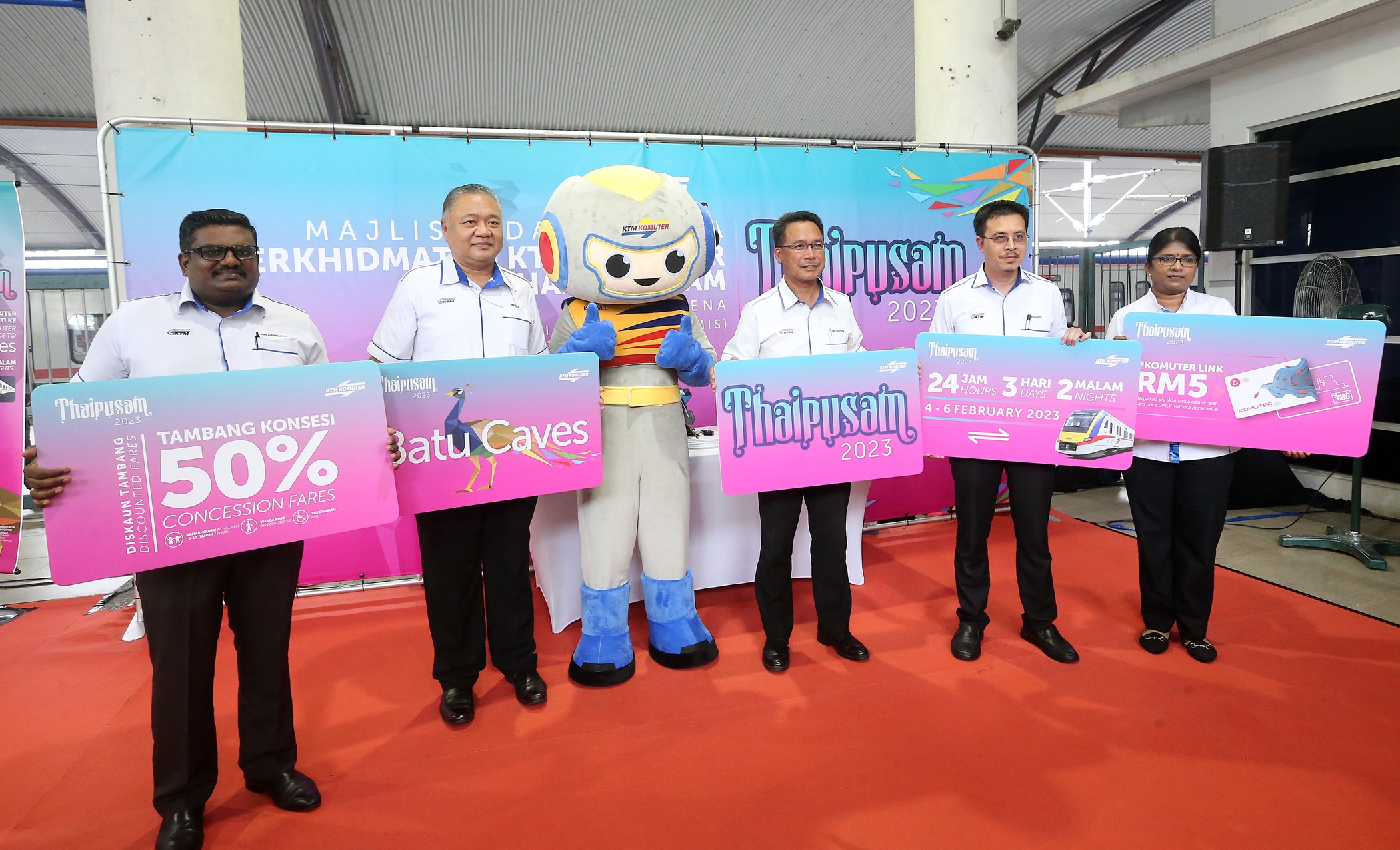 马来亚铁道公司宣布增加大宝森节时的电动火车班次