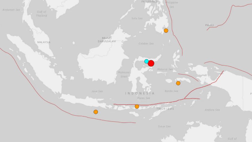 印尼苏拉威西发生6级地震