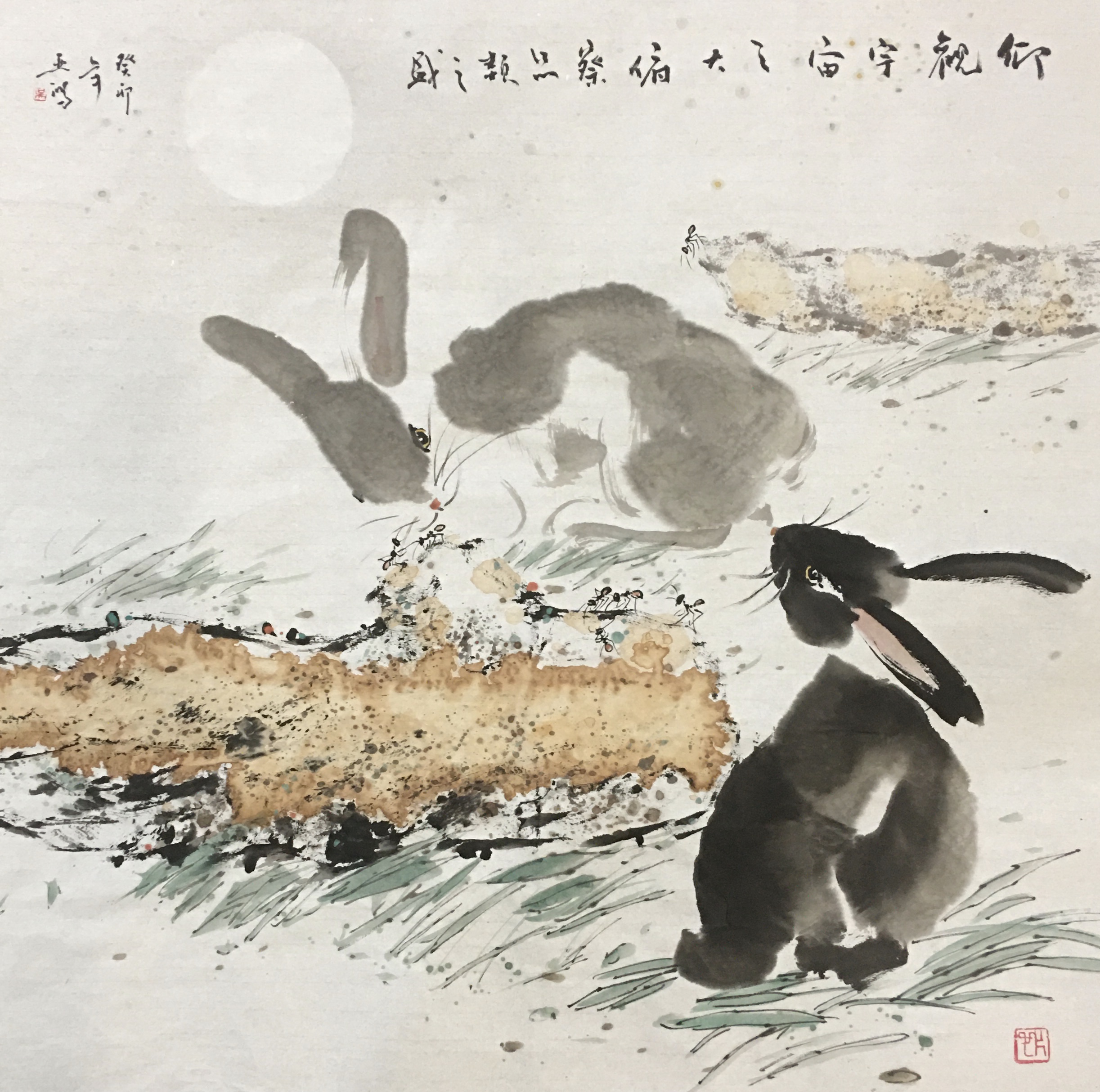 （大都会）1月31日见报新年系列/吴亚鸿画兔子 