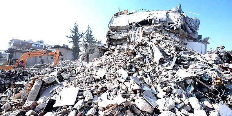 Earthquake debris in Antakya in the southern province of Hatay. XINHUA