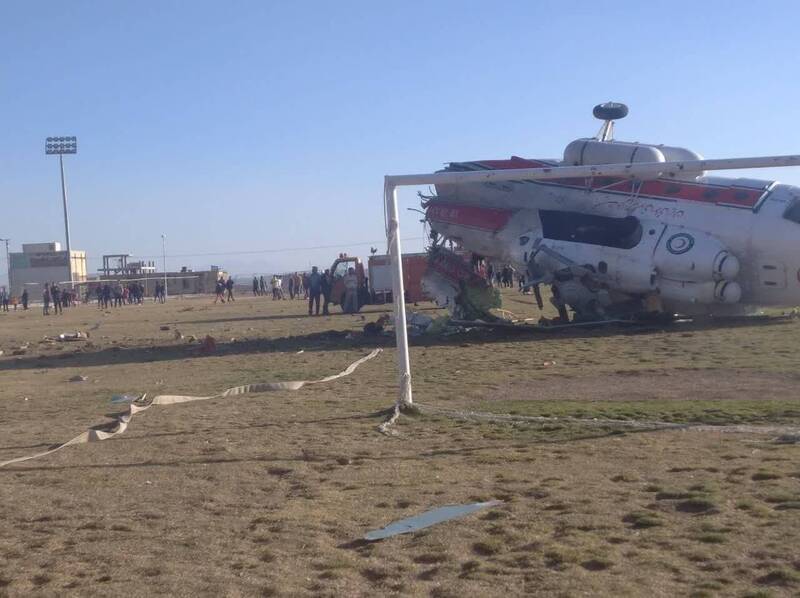 伊朗直升机坠毁已知1死 体育部长也在机上